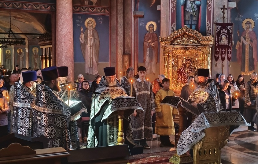 Bечером в среду 5-й седмицы Великого поста