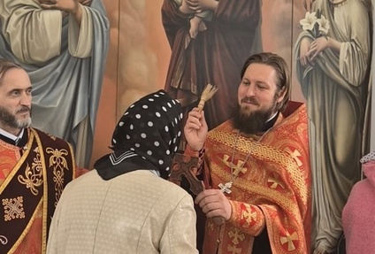 В часовне в честь иконы Божией Матери «Благодатное небо»